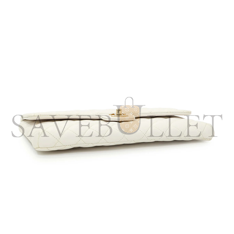 Ch**el quilted caviar flap clutch (28*20*3cm)